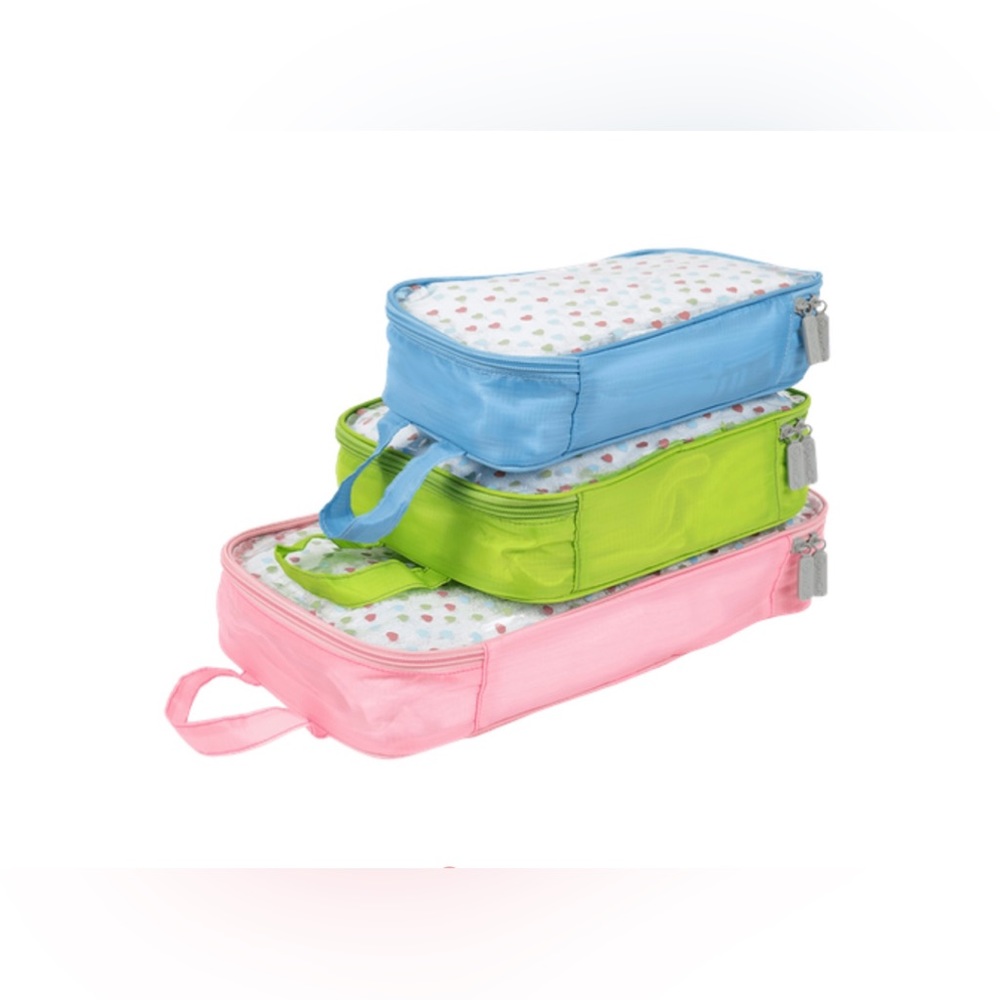MIAMICA | Multi Printed Hearts Packing Cubes - 3 Piece